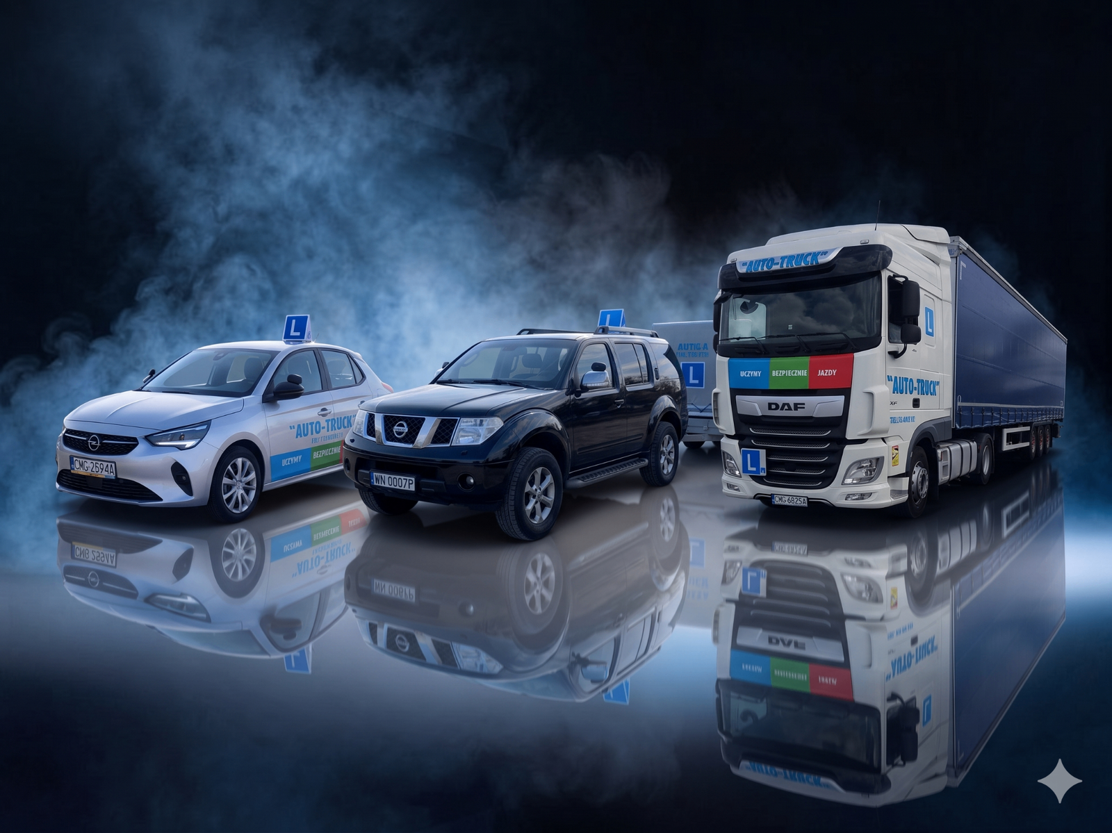 Pełna flota pojazdów szkoleniowych AUTO-TRUCK Barcin